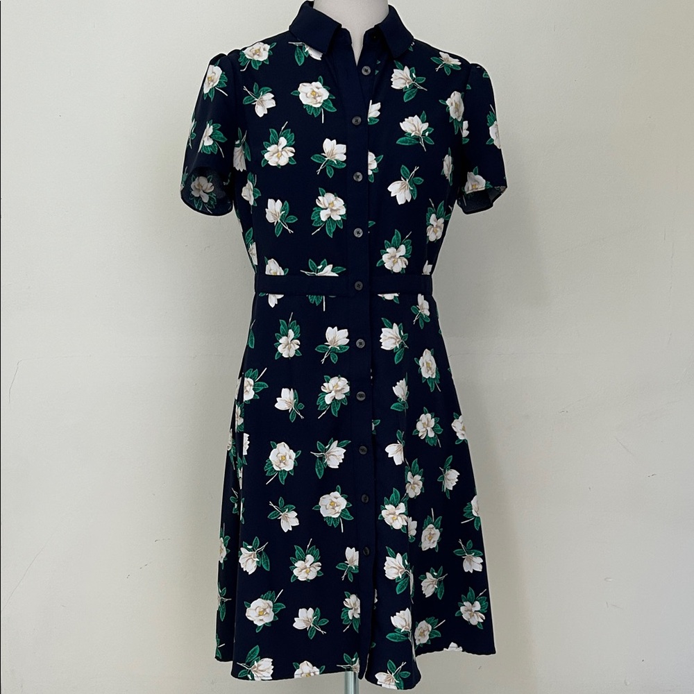 Draper James Navy Floral Mini Dress